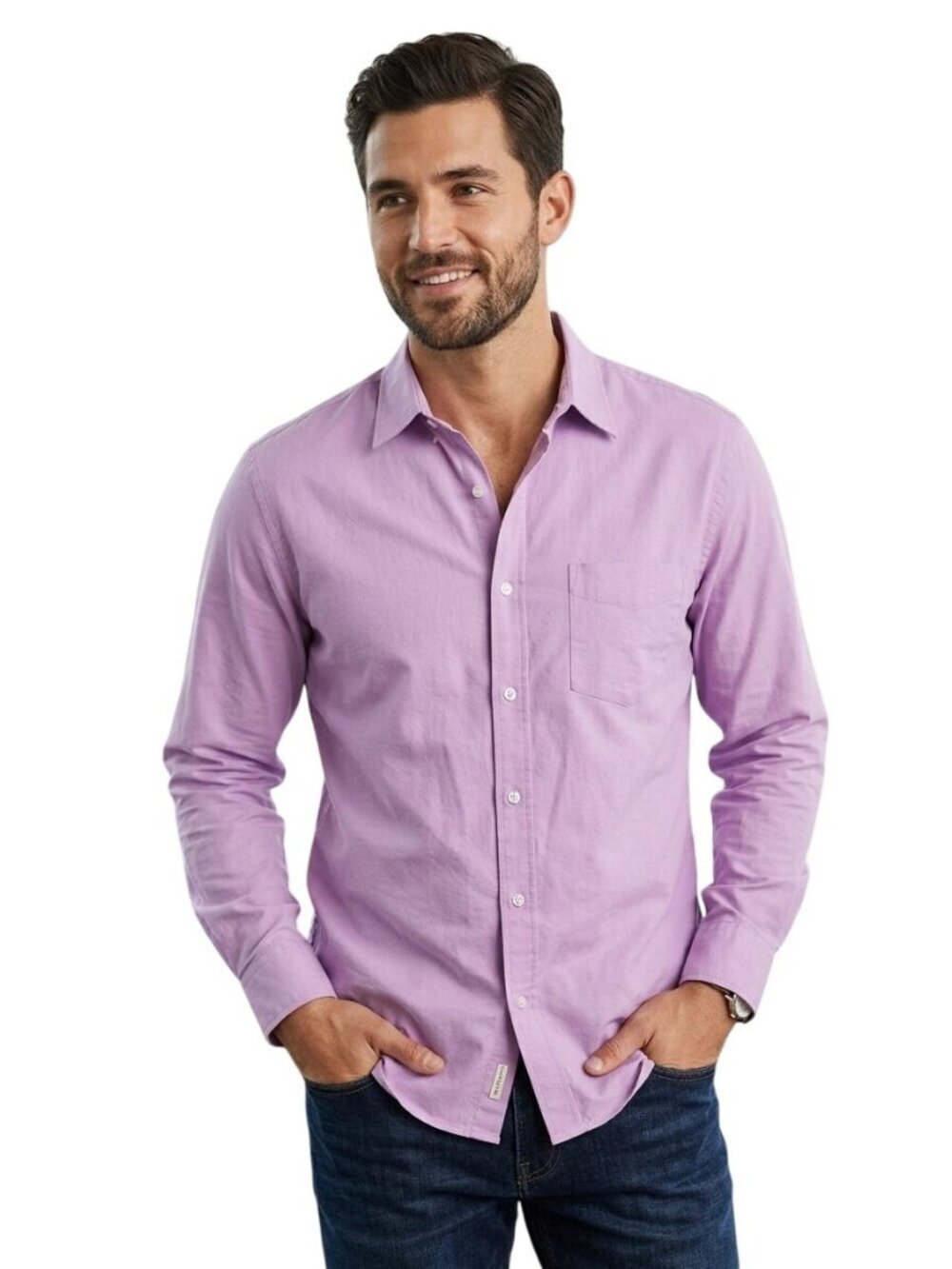 Marine Layer Oxford Button Down Shirt Pink Classic California Made Size L